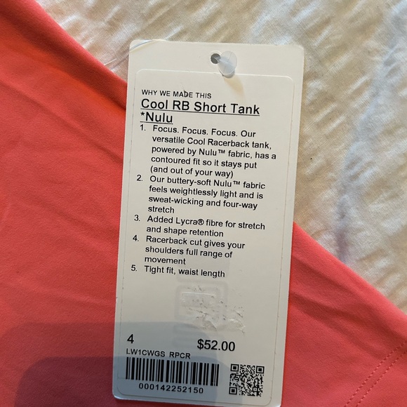 Lululemon nulu cool racerback tank short - Picture 2 of 3